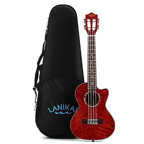 Lanikai, 4-String Ukulele, Sand,Blue,Chrome (QMRDCET)