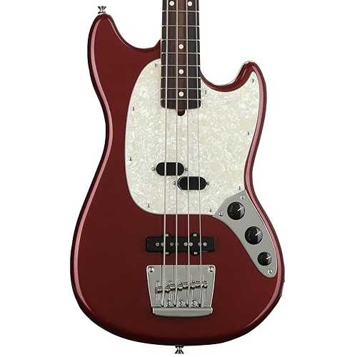 Fender American Performer Mustang Bass, Aubergine, Pau Ferro Fingerboard