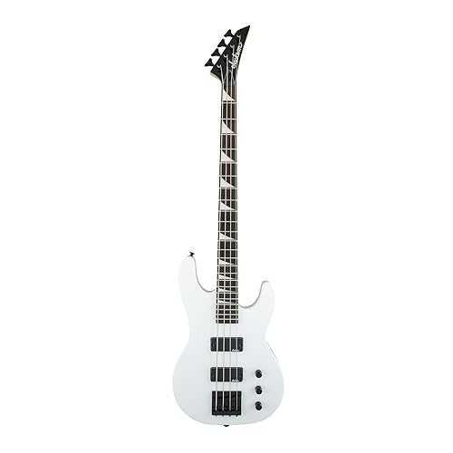 Jackson JS Series Concert Bass JS2 4-String Bass Guitar with Amaranth Fingerboard (Right-Handed, Snow White)