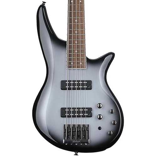 Jackson JS Series 5-String Spectra Bass JS3V, Silverburst, Laurel Fingerboard