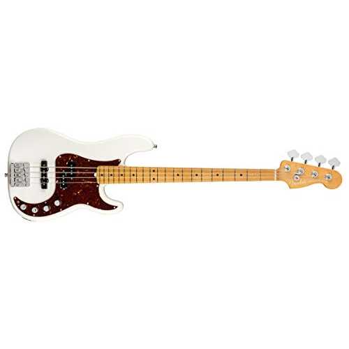 Fender American Ultra Precision Bass MN Arctic Pearl w/Hardshell Case