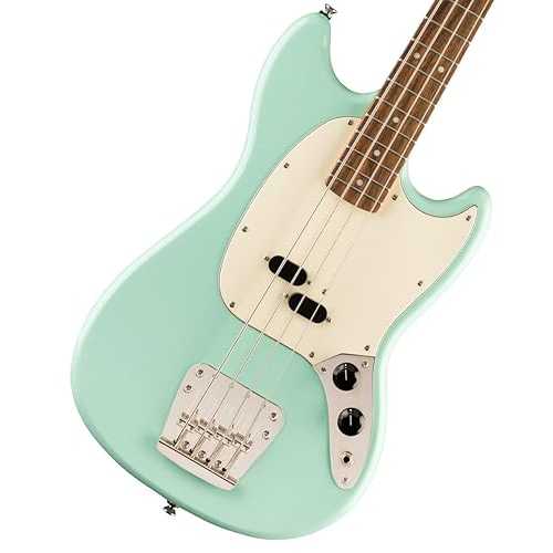Squier Classic Vibe 60s Mustang Bass, Surf Green, Laurel Fingerboard Fender Squier Classic Vibe 60s Mustang Bass, Surf Green, Laurel Fingerboard