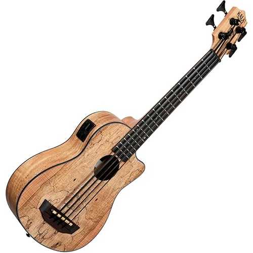 Spalted Maple Acoustic-Electric U?BASS Kala Brand Music Co. Spalted Maple Acoustic-Electric U BASS
