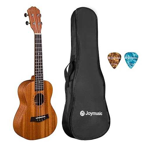 Joymusic 23\" Concert Mahogany Ukulele Kit,Natural,Matt (UK-23S)"