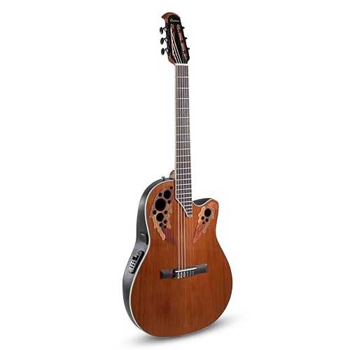 Ovation Celebrity Elite E-Acoustic Classic Guitar CE44C-4A, MS/Mid/Cutaway, Natural Gloss Gewa Ovation Celebrity Elite E-Acoustic Classic Guitar CE44C-4A, MS/Mid/Cutaway, Natural Gloss