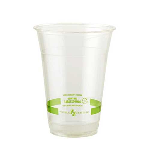 World Centric Pla Clear Cold Cups, 16 Oz, Clear, 1,000/carton