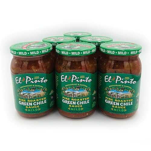 El Pinto Green Chile Sauce, Mild, 16 Ounce (Pack of 6)｜Glomarket