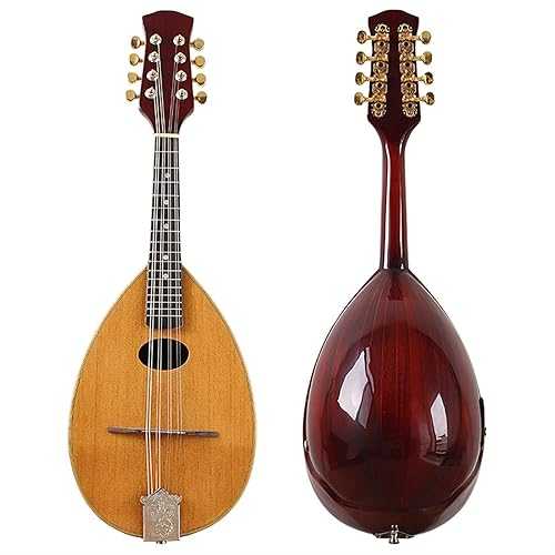 TSTS Mandolin Musical Instrument Hand-Made Solid Spruce Wood Mandolin 31 Inch Wood Spruce Top 8 String Mandolin Guitar (Color : 03)