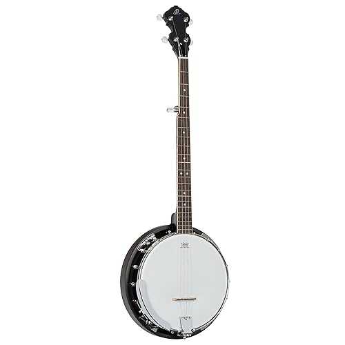 Ortega Americana Series 5-String Mahogany Resonator Banjo, Satin Whiskey Burst (OBJ150-WB) Ortega Guitars Ortega Americana Series 5-String Mahogany Resonator Banjo, Satin Whiskey Burst (OBJ150-WB)
