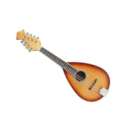 Mandolin Instrument Kit Goblet-shaped Treble Mandolin Eight-string Instrument With Leather Case 8-wire Steel Wire TSTS Mandolin Instrument Kit Goblet-shaped Treble Mandolin Eight-string Instrument With Leather Case 8-wire Steel