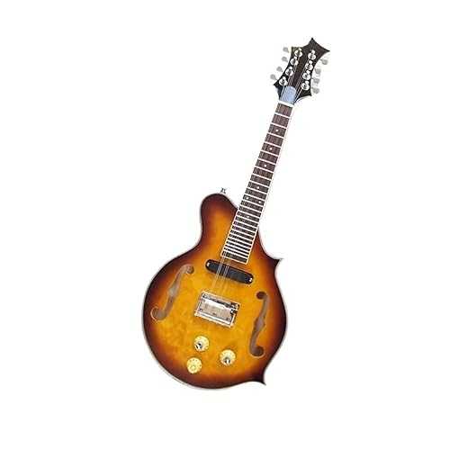 TSTS Mandolin Instrument Kit Electric Mandolin F-hole Mahogany Maple Veneer Body With Single Coil Pickup