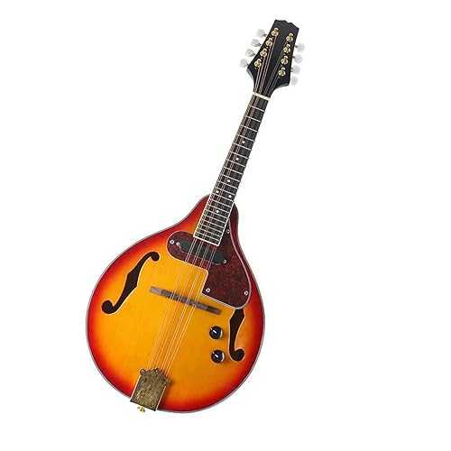 Adult Mandolin Eight String Mandolin Sunset Color Spruce Sound Musical Instrument JITAZHIJIA Adult Mandolin Eight String Mandolin Sunset Color Spruce Sound Musical Instrument