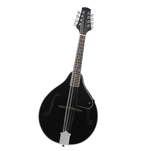 Adult Mandolin 8 String Basswood Mandolin Musical Instrument(Black) JITAZHIJIA Adult Mandolin 8 String Basswood Mandolin Musical Instrument(Black)