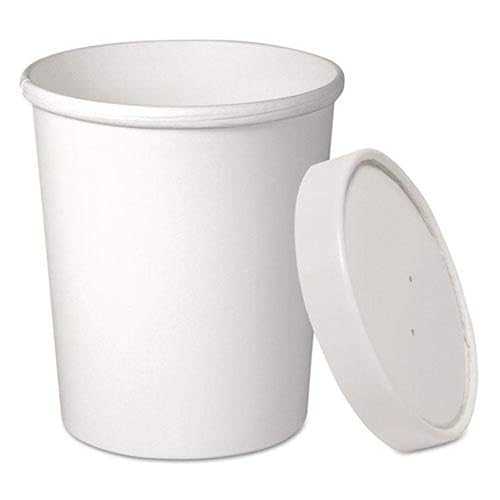Solo KHB32A-2050 32 薬局衡オンス White Paper Food Container And Lid (Case of 250 Containers w/Lids)