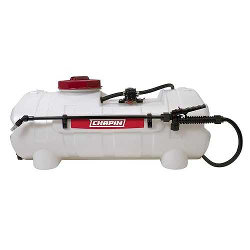 Chapin 97200E Made インチ the USA 15 Gallon ATV/UTV 12 Volt Mounted Spot Sprayer With 6 Inch Wide Mouth, High Performing 12 V Diaphragm Pump and Filtration System and 18 Inch Spray Wand, Translucent White Chapin Internati