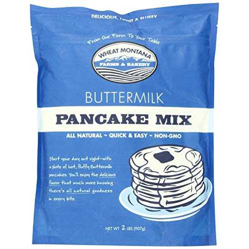 ウィート モンタナ 乳酪市乳 ホットケーキ 交ぜ合わせる、2 英国ポンド (2 個容器に並べる) Wheat Montana Buttermilk Pancake Mix, 2 pound (Pack of 2)