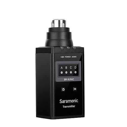 Saramonic VHF ワイヤレス XLR プラグオン マイク トランスミッター SR-WM4C プロフェッショナル ビデオ マイク (SR-XLR4C) 用 Saramonic VHF Wireless XLR Plug-On Microphone Transmitter for SR-WM4C Professional Video Microphone (SR-XLR4｜Glomarket 12,042円