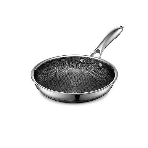 HexClad Hybrid Nonstick 8-Inch Frying Pan, Stay-Cool Handle, Dishwasher-Friendly, Oven-Safe Up to 900°F, Induction Ready, Compatible with All Cooktops HexClad Hybrid Nonstick 8-Inch Frying Pan, Stay-Cool Handle, Dishwash キッチン用品・食器・調理器具-鍋・フライパン-フライパン