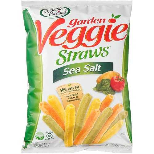 センシブルポーションズ ガーデン野菜スティック、シーソルト、12オンス(12個入り) Sensible Portions Garden Veggie Straws, Sea Salt, 12 Oz (Pack of 12)|Glomarket