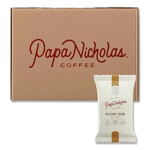 パパニコラスコーヒー 25187 割り増し金珈琲、ヘーゼルナッツクリーム、18/カートン Papanicholas Coffee 25187 Premium Coffee, Hazelnut Creme, 18/Carton
