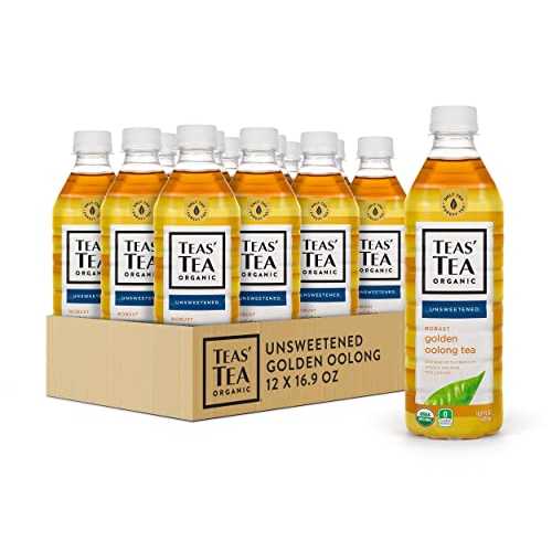 Teas\u0027 Tea Unsweetened Golden Oolong Tea 16.9 Ounce (Pack of 12), Sugar Free, 0 Calories