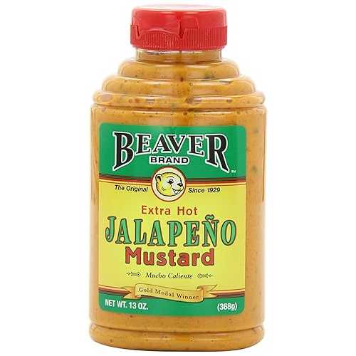 Beaver Brand Jalapeno Mustard, 13-Ounce Squeezable Bottle|Glomarket