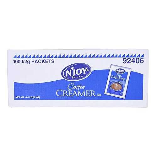 NJoy 非乳製品クリーマー - 2g パケット、1 入れものあたり近所 1000 パケット Sugar Foods NJoy Non Dairy Creamer - 2g packet, 1000 packets per case