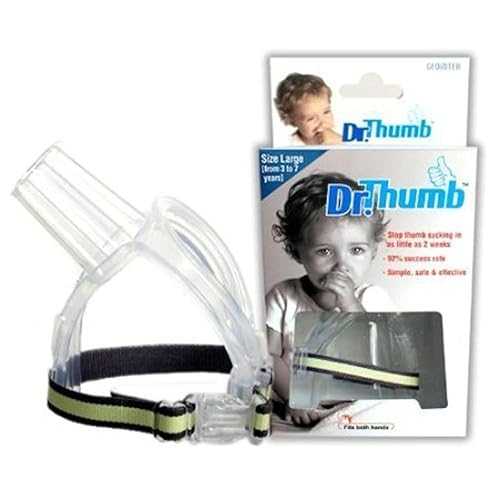 Dr Thumb for Thumb Sucking Prevention and Treatment, Stop Thumb Sucking Today (Large (3-7 years)) Bobfriend Dr Thumb for Thumb Sucking Prevention and Treatment, Stop Thumb Sucking Today (Large (3-7 years))