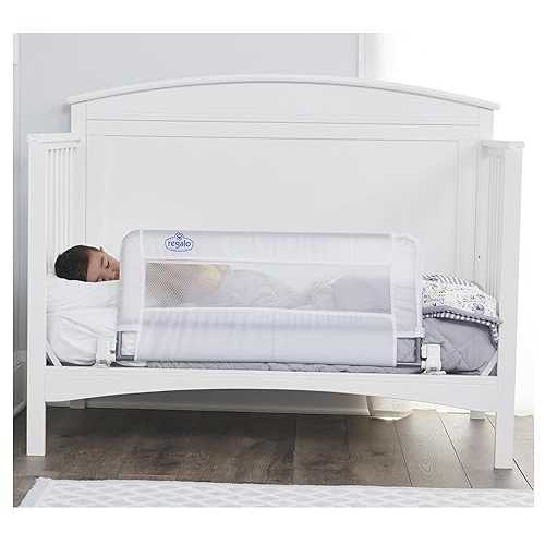 Regalo Swing Down Crib Rail, with Reinforced Anchor Safety System