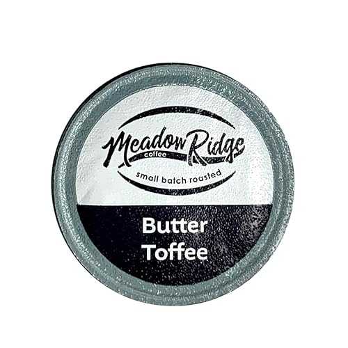 メドウ 山の背 珈琲 牛酪 トッフィー 100% アラビカ 珈琲 シングル 奉公 優勝杯 - 96 個 Meadow Ridge Coffee Butter Toffee 100% Arabica Coffee Single Serve Cups - 96 Count