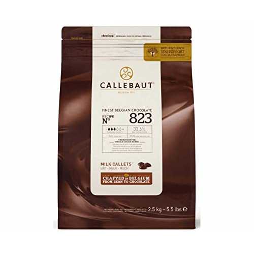 Callebaut Recipe No. 823 最御前上等ベルギー牛乳黒茶、ココア 33.6%、牛乳 20.8%、5.51 重量ポンド Callebaut Recipe No. 823 Finest Belgian Milk Chocolate With 33.6% Cacao, 20.8% Milk, 5.51 Pound