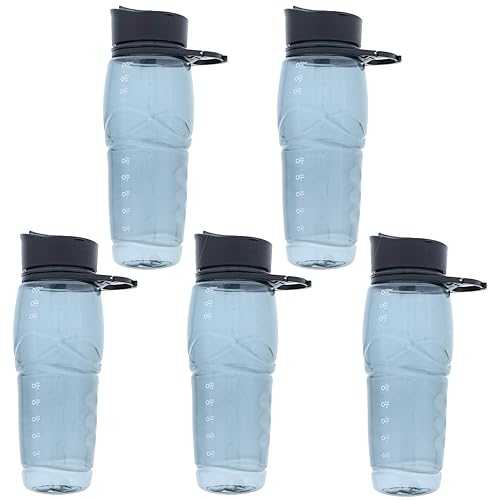 SandT Collection 25 薬局衡オンス Ergonomic Sports Bottle With Belt Hook - Set of 5-Orange