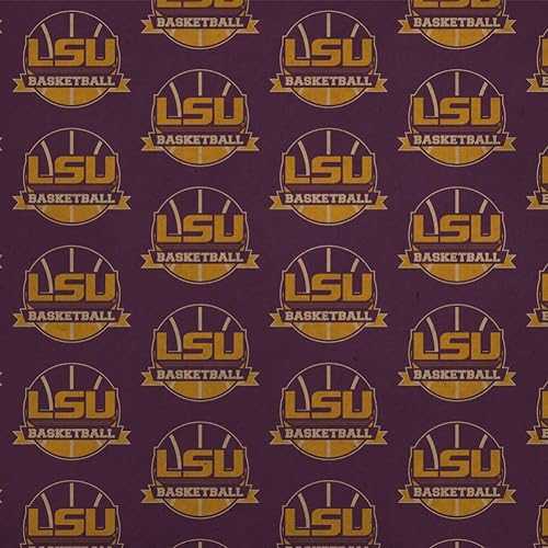 グラフィックと余分の物 LSU 籠球 割り増し金 手工芸品 一巻き 差し上げ物 さあ美 荷拵え紙 GRAPHICS \u0026 MORE LSU Basketball Premium Kraft Roll Gift Wrap Wrapping Paper