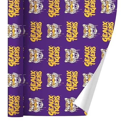 グラフィックと余分の物 Geaux Tigers Graffiti 差し上げ物一回り 荷拵え紙渦巻形 GRAPHICS \u0026 MORE Geaux Tigers Graffiti Gift Wrap Wrapping Paper Rolls
