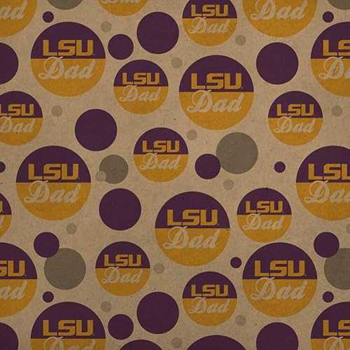 グラフィックと余分の物 LSU Dad プレミアムクラフトギフトラップ 荷拵え紙一巻き GRAPHICS \u0026 MORE LSU Dad Premium Kraft Gift Wrap Wrapping Paper Roll