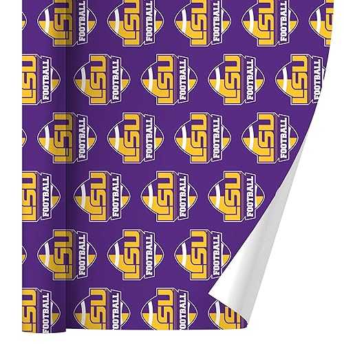 グラフィックなど LSU 蹴球 差し上げ物荷拵え 荷拵え紙渦巻形 GRAPHICS \u0026 MORE LSU Football Gift Wrap Wrapping Paper Rolls