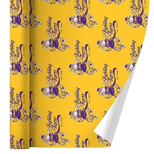 グラフィックなど マイク・ザ・ファイティング・タイガー LSU 差し上げ物荷拵え 荷拵え紙渦巻形 GRAPHICS \u0026 MORE Mike the Fighting Tiger LSU Gift Wrap Wrapping Paper Rolls