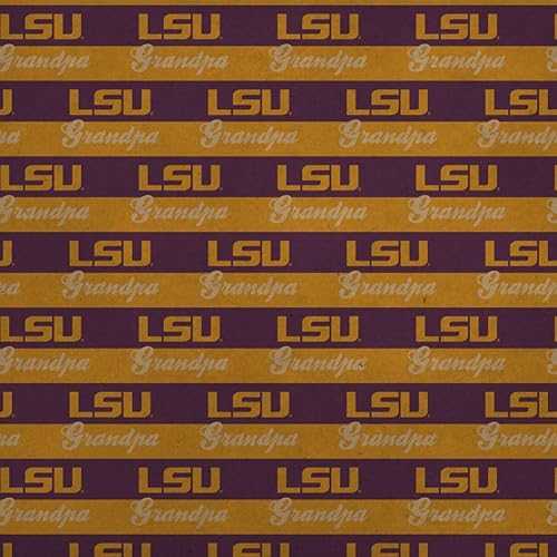 グラフィック \u0026 トマス・モア LSU おじいちゃん 割り増し金 手工芸品 渦巻形 差し上げ物 一回り 荷拵え紙 GRAPHICS \u0026 MORE LSU Grandpa Premium Kraft Roll Gift Wrap Wrapping Paper