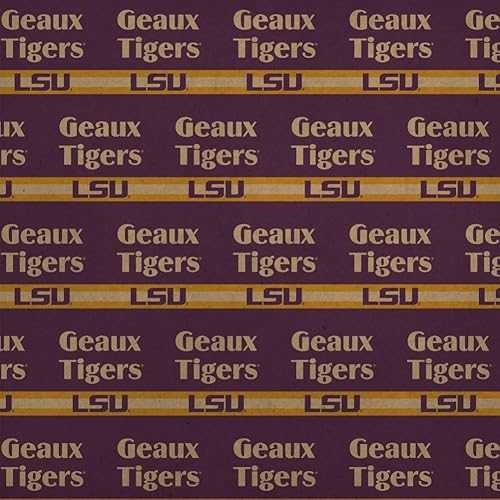 グラフィックと余分の物 Geaux Tigers LSU 割り増し金 手工芸品 一巻き 差し上げ物 さあ美 荷拵え紙 GRAPHICS \u0026 MORE Geaux Tigers LSU Premium Kraft Roll Gift Wrap Wrapping Paper