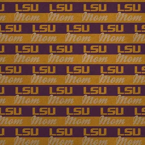 グラフィック \u0026 トマス・モア LSU Mom 割り増し金 手工芸品 渦巻形 差し上げ物 一回り 荷拵え紙 GRAPHICS \u0026 MORE LSU Mom Premium Kraft Roll Gift Wrap Wrapping Paper