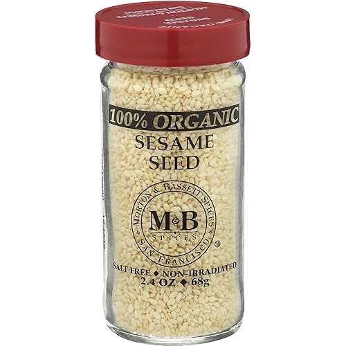 Morton & Bassett オーガニックセサミシード、2.4オンス瓶(3個パック) Morton & Bassett Organic Sesame Seed, 2.4-Ounce Jars (Pack of 3)|Glomarket