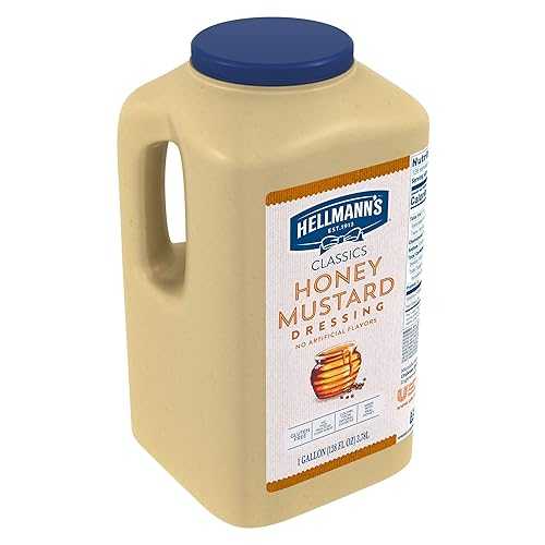 Hellmann's Classics Honey Mustard Salad Dressing Portion Control Sachets Gluten Free, No Artificial Flavors or High Fructose Corn Syrup, Colors from Natural Sources, 1.5 oz, Pack of 102｜Glomarket