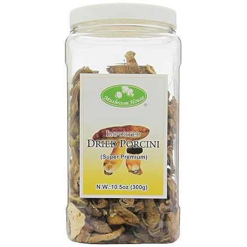 マッシュルームハウス 乾燥ポルチーニ、スーパープレミアム、10.5オンス Mushroom House Dried Porcini, Super Premium, 10.5 Ounce|Glomarket