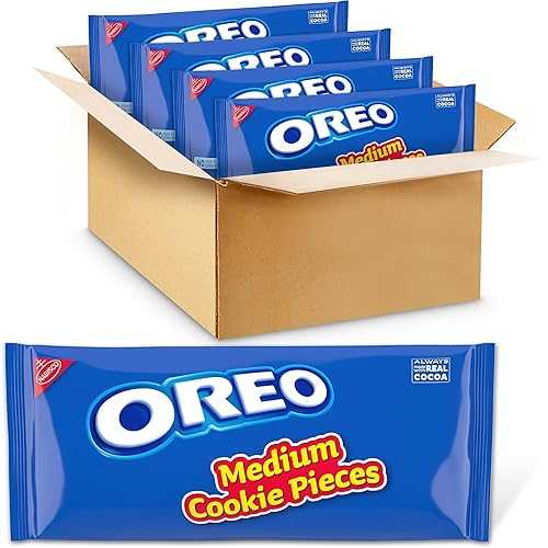 OREO Chocolate Sandwich Cookies Medium Cookie Pieces, 4-2.5 重量ポンド Bags