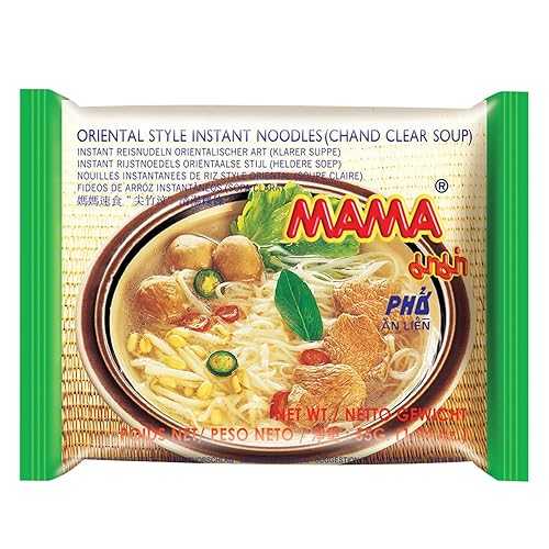 MAMA Noodles Chand Clear Soup Instant Rice Noodles w/Delicious Thai Flavors, Hot \u0026 Spicy Noodles, No Trans Fat w/Fewer Calories Than Deep Fried Noodles 30 Pack