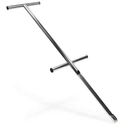Varomorus 土壌サンプラー プローブ 36 インチ ステンレス鋼管状 T スタイル ハンドル、フットステップ付き。 Varomorus Soil Sampler Probe 36" Stainless Steel Tubular T-Style Handle with Footsteps.|Glomarket