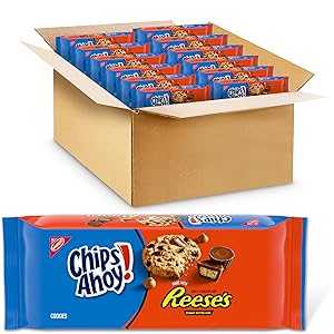 CHIPS AHOY! Reese’s Peanut Butter Cup Chocolate Chip Cookies, 12 - 9.5 oz Packs