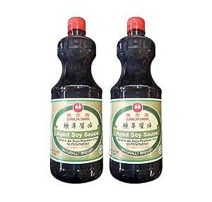 ワン・ジャ・シャン 熟成醤油 (2パック、合計67.6液量オンス) Wan Ja Shan Aged Soy Sauce, (2 Pack, Total of 67.6fl.oz)