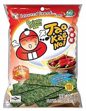 Tao Kae Noi Seaweed Hot and Spicy Flavor (2 Packs)