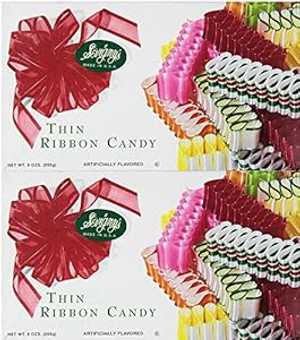Sevigny's Thin Ribbon Candy - Made in USA. 9 Oz. Box, (2 Pack)